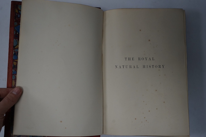 Zoology - Lydekker, R. (editor)The Royal Natural History. 6 vols., 4to, half red morocco gilt, 72 full page chromolithograph plates, Frederick Warne & Co., London and New York, 1893-1896.